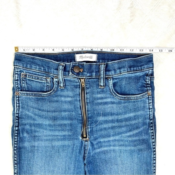 Madewell High-Rise Roadtripper Skinny Jeans Ridgefield Wash Zip-Front Size 27 - Picture 11 of 16